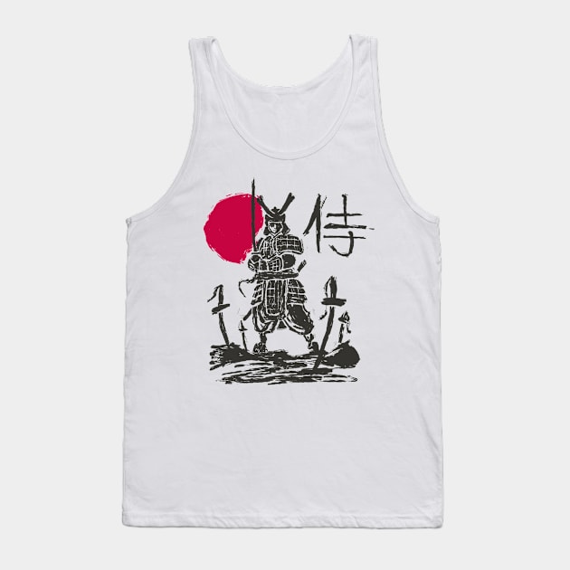 Samurai Sunset Standoff Tank Top by Life2LiveDesign